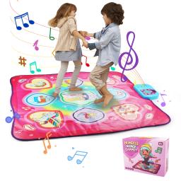 Grande esteira elétrica de dança com luzes para crianças, Music Play Mat, brinquedos educativos, 3 modos de jogo, brinquedos esportivos, 90x90cm - Image 1