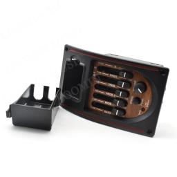 Plástico EQ Equalizador Tuner, Pickup Piezo, pré-wired Preamp, guitarra acústica, Peças Acessórios, 5-Band Tone Controls, 1 Set - Image 4