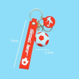 Soft Glue Futebol Keychain para Fan, PVC, Pingente De Futebol, Chaveiro Acessórios, Decoração Do Saco, Lembranças, Chaveiro Presentes - Image 6