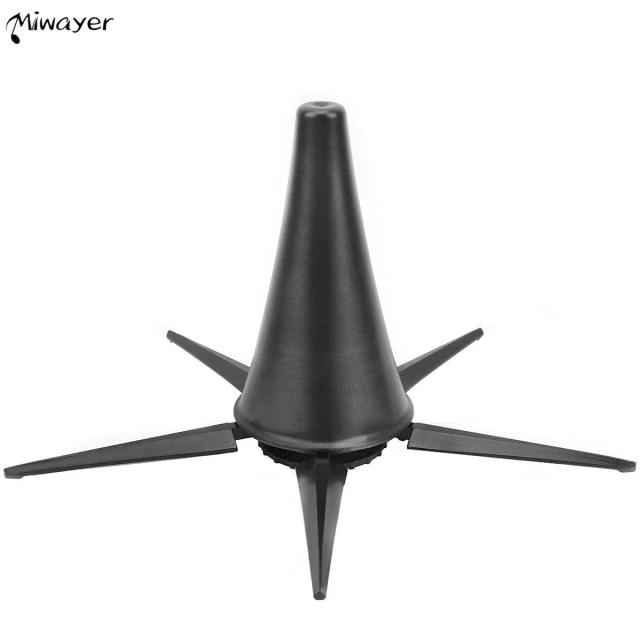 Suporte Portátil Dobrável para Clarinete Miwayer em Metal Preto com 5 Pernas - Acessório Ideal para Instrumentos de Sopro