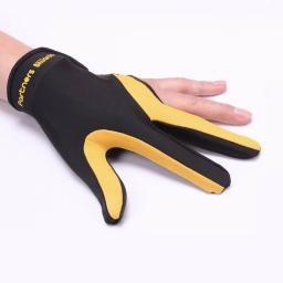 Preto amarelo de alta qualidade snooker esporte jogador bilhar luva produtos - Image 1
