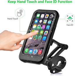 Suporte de telefone móvel impermeável ajustável para bicicleta, Universal Bike Mount, Guiador de motocicleta, Suporte para celular - Image 2