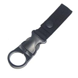 1pc suporte de garrafa de água clipe acampamento ao ar livre caminhadas garrafa de água náilon webbing fivela gancho mosquetão cinto mochila cabide ganchos - Image 2