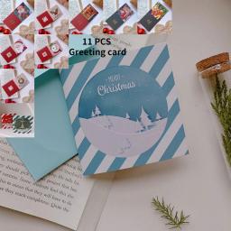 Cartão Postal De Natal, Caixa De Presente De Envelope, Férias De Negócios, Ins Wind, 11 pcs - Image 2