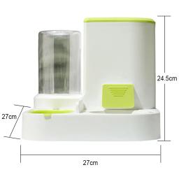 2-em-1 animal de estimação alimentador automático cão gato fonte potável dispensador de água comida tigela pet suprimentos para cachorro gatinho filhote de cachorro acessórios - Image 6