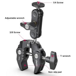 Ulanzi-R094 Super braçadeira estender, 1/4, 3, 8thread, braço mágico, LED Fill Light, microfone, HeadClamp bola universal, Max 1,5 kg de carga - Image 3