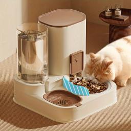 Gato automático alimentador Waterer Set, 2 em 1, grande capacidade, destacável, uso interno - Image 1