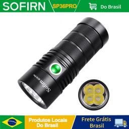 Sofirn-SP36 Pro lanterna LED poderosa, USB C tocha recarregável, 4 x SST40, 18650, 8000lm - Image 1