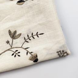 Tecido artesanal do bordado do algodão do linho, Tecido DIY para vestidos e decoração Home, por quintal - Image 1
