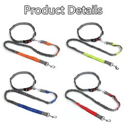 Trela retrátil do cão com corda da cintura ajustável mão livre correndo correndo ciclismo grandes cães pet elasticidade chumbo suprimentos para animais de estimação - Image 6