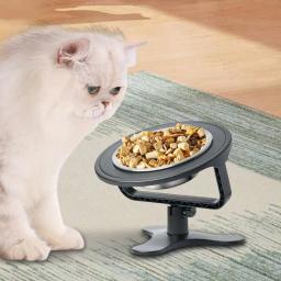 Alimentador lento elevado para animais de estimação, tigelas para cães, suporte ajustável, tigela de água antiderrapante, tigela para cães levantada para gatos pequenos, filhotes - Image 2