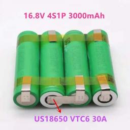 (Personalizado) 18650 vtc6 bateria 3000mAh 30amps chave de fenda bateria eletrodo bateria 3s1p 4s1p 5s1p 4s2p 5s2p - Image 4