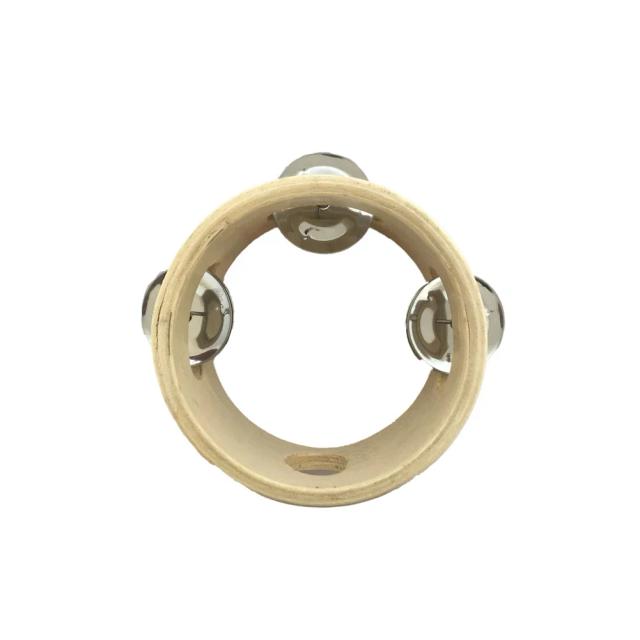 Pandeiro de Madeira Headless: Instrumento de Percussão para Festa e Dança - Disponível em Tamanhos de 4", 6", 8" e 10"