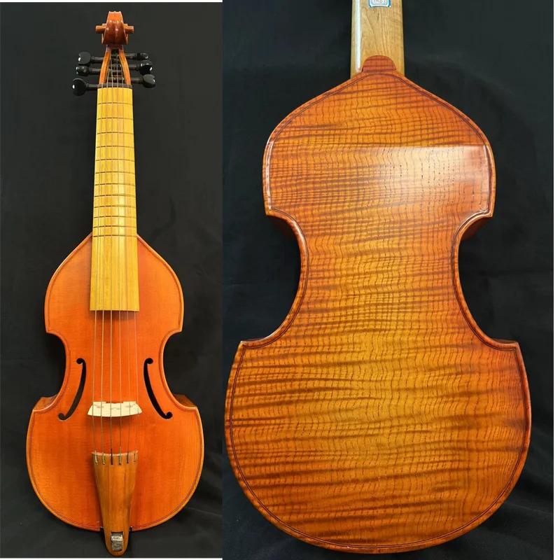 Broque estilo excelente maestro 6 cordas 15 "(380mm) baixos viola da gamba #11187 - Image 1