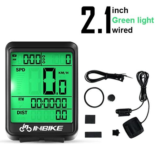 INBIKE-odômetro sem fio Rainproof, MTB bicicleta computador, velocímetro bicicleta, relógio de ciclismo, tela LED, accur321 - Image 1