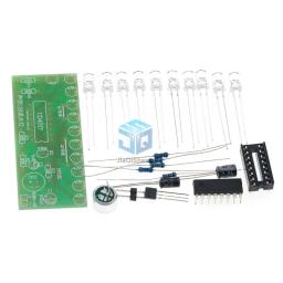 Kit de luz led ativada por voz cd4017, controle de lanterna, produção eletrônica, treinamento, módulo - Image 4