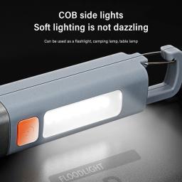 Josepaast-lanterna led super brilhante com gancho para camping, usb recarregável, à prova d'água, tocha, tocha, xpe, sd1023 - Image 3
