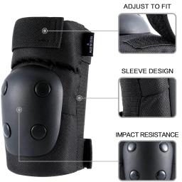 Joelho cotovelo almofadas para adultos e crianças, guardas, engrenagem protetora, skate, ciclismo, patinação, ciclismo, esportes ao ar livre, 6pcs - Image 3