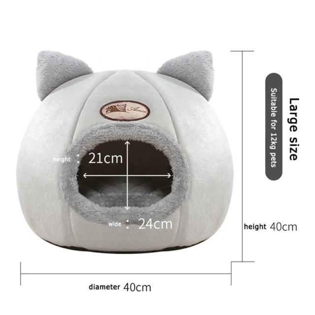 Cama para Gatos com Propriedade Térmica: Refúgio Quente e Frio, Ideal para Inverno