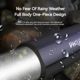 Philips Lanterna LED Recarregável, Portátil, Potente, Brilhante, Lâmpada de Acampamento, Caminhada ao ar livre, Autodefesa, 400m - Image 6