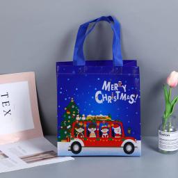 Sacos de embalagem de presente não tecidos decorações de natal doces sacos de moda grande capacidade sacola - Image 4
