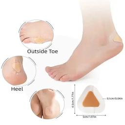 10/100 pçs protetores de calcanhar em gel silicone cuidados com os pés sapatos adesivos de salto alto remendo forro adesivo almofadas hidrocolóides inserção - Image 6