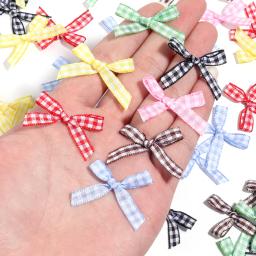 Arcos de fita colorida para handwork, fita treliça, artesanato flor, tamanho pequeno, decoração do partido DIY, 4*2.5cm, 50 PCs/Pack - Image 3