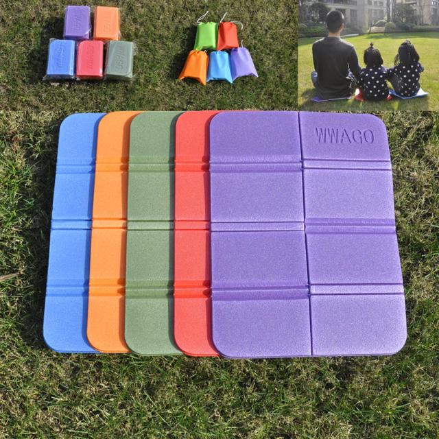 Assento de Camping Ultraleve e Dobrável com Almofada Impermeável e Colchão de Espuma EVA à Prova de Umidade