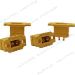 Conector macho montável com assento de fixação, conectores para Drone, acessórios modelo RC, série XT60, XT60BE-M, 10pcs - Image 3