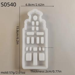 Molde de silicone DIY para decoração doméstica, casas artesanais, moldes de fundição de gesso, artesanato de resina concreta, ferramentas para presentes, novo - Image 5