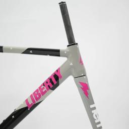 Conjunto de quadros de bicicleta de engrenagem fixa, quadro fixie de alumínio 700C, garfo de carbono, pista, quadros de bicicleta de velocidade única, peças de bicicleta de alta qualidade - Image 6