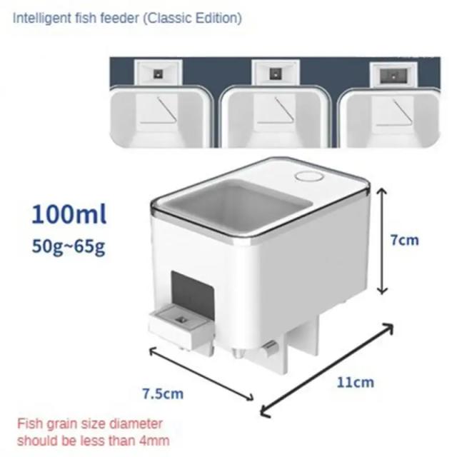 Alimentador Automático de Peixes com Controle Remoto e Alta Capacidade para Tanques Decorativos