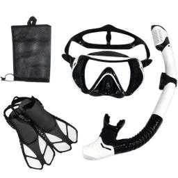 Snorkel Mergulho Máscara e Óculos Conjunto para Adulto, Tubo De Natação, Unisex - Image 5