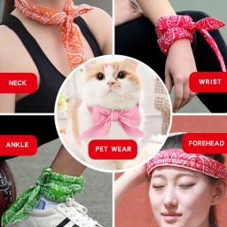 Neck Cooler Bandana para o verão, Body Ice Cooling Wrap Tie, refrescante lenço Headband, toalhas de pulso multifuncionais, 1PC - Image 5