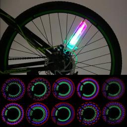 32led diy bicicleta luz colorida roda falou luz ciclismo pneu lâmpada de sinal acessórios da bicicleta - Image 2