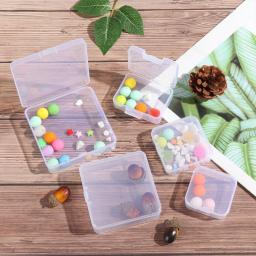 Caixa de armazenamento plástico transparente pequena para jóias, contas recipiente, ferramentas de pesca, utensílios domésticos, organizador sundries - Image 6
