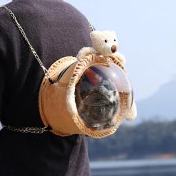 Pet Carrier Shoulder Bag, Viagem Mochila, Pequenos Animais, Hamsters, Chinchilas - Image 1