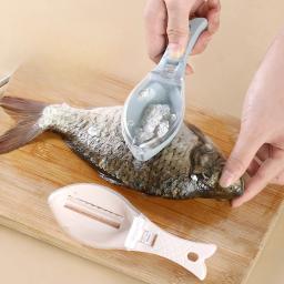 Grade de escala de peixe raspador ferramenta de limpeza de peixe com capa raspador cozinha doméstica cozinhar acessórios de pesca da carpa - Image 2