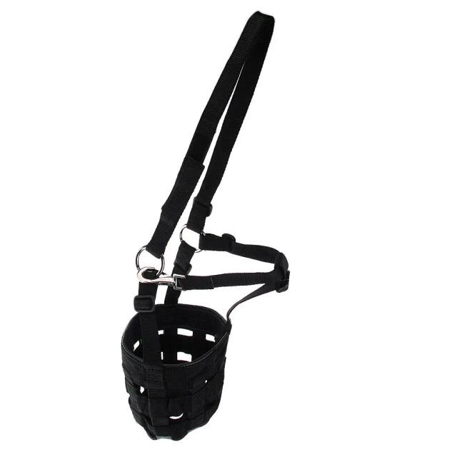Cavalo de Náilon Vitrificação Focinho Ajustável Halter Colarinho Prevenção de Comer em Excesso Arnês Cavalo Cribbing Stall Mascaramento
