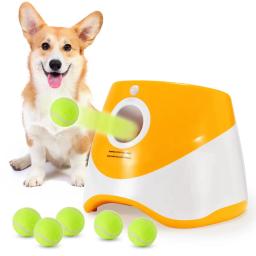 Pet Tennis Launcher com Bolas para Cachorro, Lançador automático de bola, Suprimentos de treinamento interativo - Image 3