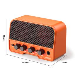 LEKATO-Mini alto-falante portátil amplificador de guitarra acústica, canais duplos normais e brilhantes, 5W - Image 5