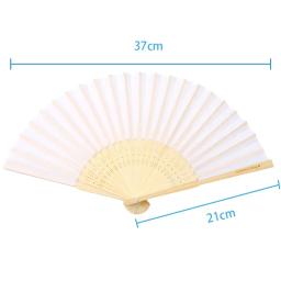 1pc papel de bambu dobrável fã mão casamento personalizado fsahion fãs festa decoração arte artesanato chinês fã dança casa ornamentos presentes - Image 6