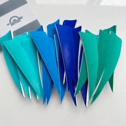 Asa Direita Arqueiro com Penas de Turquia, Fletching Escudo, Caça Acessórios, 3 Polegada, 50Pcs - Image 4