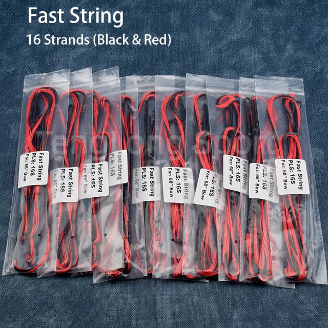 Arco Recurvo Longo com Corda, 12-16 Fios, 48-70 Polegadas, Disponível em Preto, Branco e Vermelho - 1 Peça Tradicional