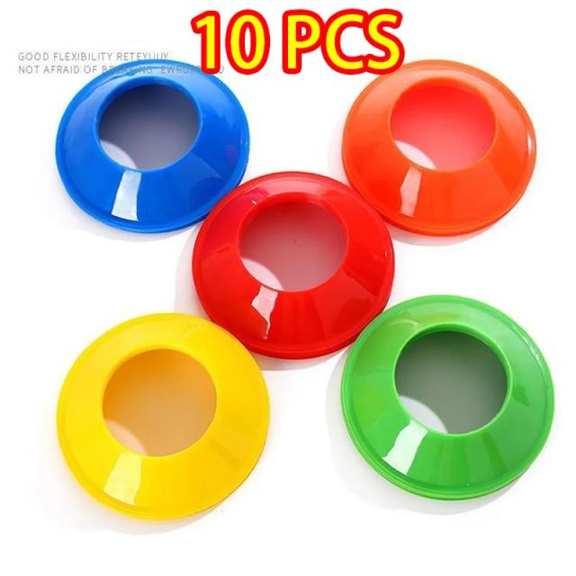 Conjunto de 10 Cones de Treinamento de Agilidade para Futebol com Discos de Marcação e Obstáculos para Crianças