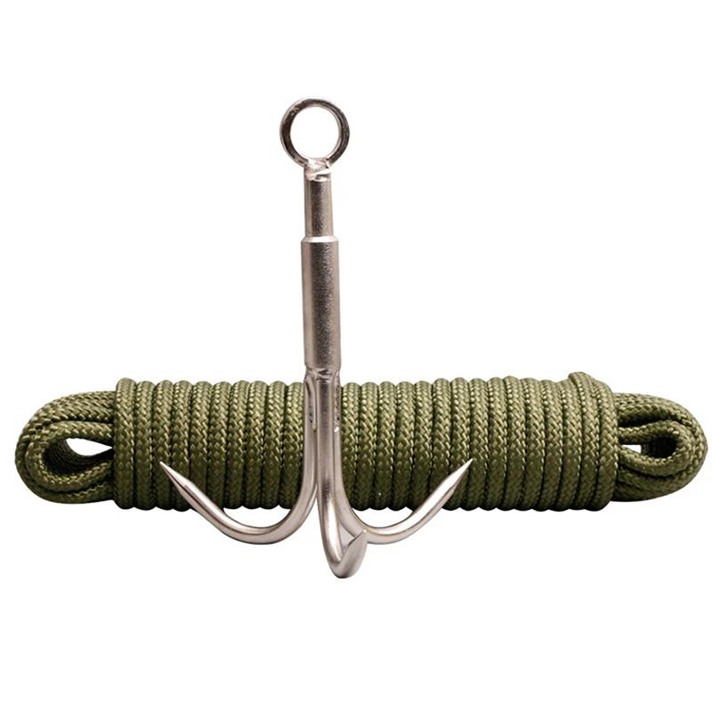 Mosquetão de aço inoxidável para caminhadas, multi-funcional mosquetão para escalada, mosquetão para viagens, pesca camping ao ar livre - Image 1