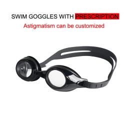 Óculos de natação anti-nevoeiro à prova dwaterproof água óculos de natação com prescrição astigmatismo - Image 1