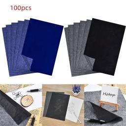 Papel carbono Transferência Cópia Folhas, Grafite Tracing, Azul e Preto, Papel de Cópia A4, 100pcs - Image 4