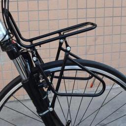 Bicicleta mtb cremalheiras dianteira rack de transporte da bicicleta estrada carga cremalheiras saco de transporte prateleira de bagagem suporte acessórios da bicicleta - Image 4