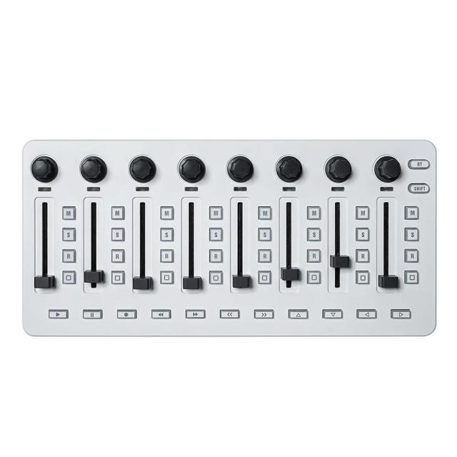 Controlador MIDI Sem Fio M-VAVE-Mixer com Console de Mixagem e 8 Encoders para Windows, Mac, iOS e Android
